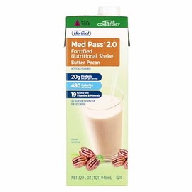 Med Pass 2.0 Shake Nutrition Fortified 32oz Butter Pecan, 12/Pk