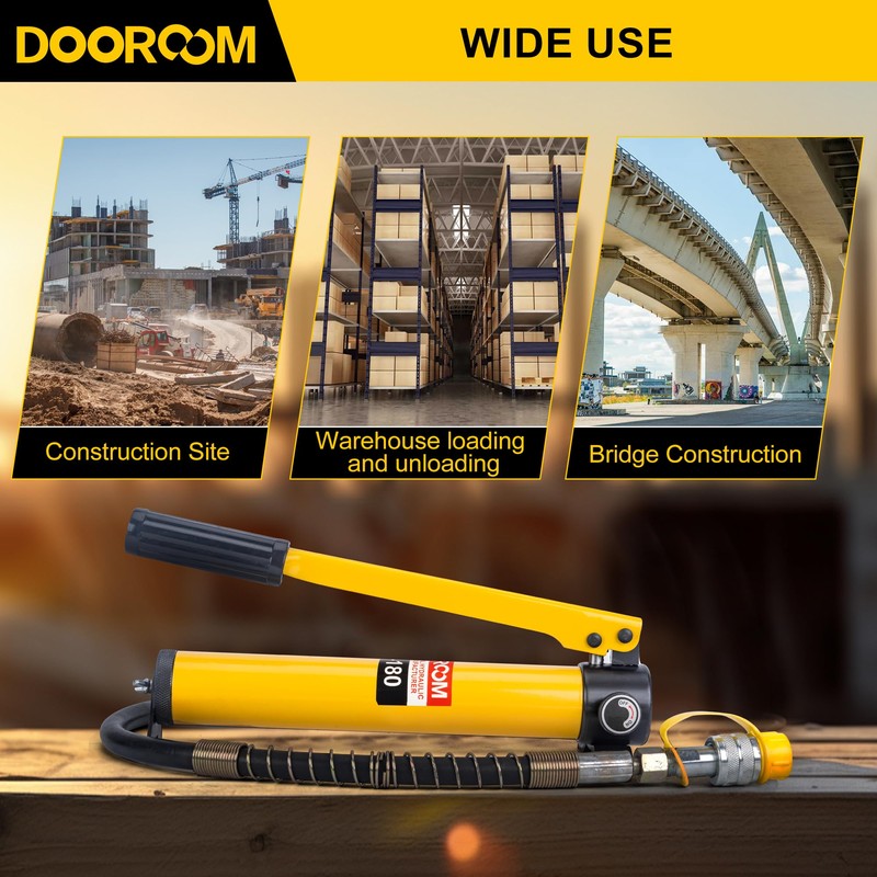 DOOROOM CP-180 Hydraulic Hand Pump,Hand Operated Pump Suitable for Separate
