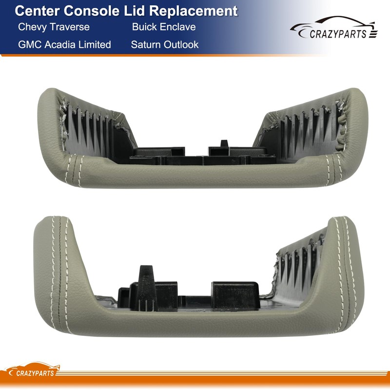 CRAZYPARTS Center Console Lid Fit for 2007-2017 Chevy Traverse, Enclave,