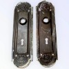 Antique Yale & Towne Nubian Door Knob Set + Back