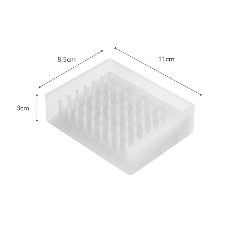 Yamazaki Industries 2992 Drain Soap Tray, Float, Clear