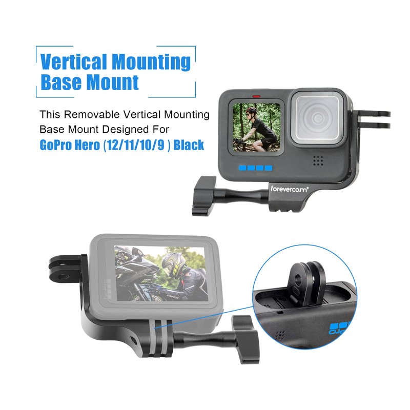 Aluminum Adapter 90°L Shape Vertical Compatible with Gopro Hero 9/10/11/12