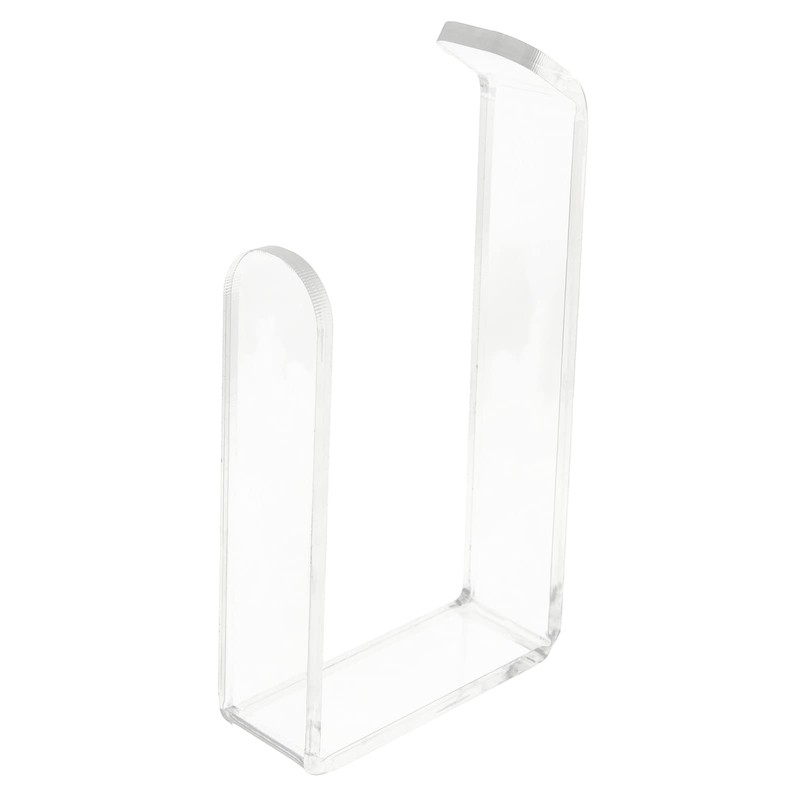 Toilet Roll Holder No Drilling Acrylic Transparent Wall Mount Toilet
