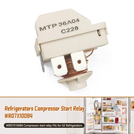 WR07X10084 Refrigerators Compressor Start Relay Compatible with GE Refrigerators