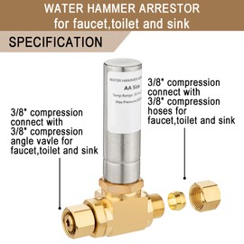 Lingmfg Pipe Fittings Sink Toliet Water Hammer Arrestor LING-FWHA38-SS-1