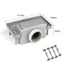 SaniteModar Shower Drain Siphon with Odour Stop, Hair Strainer, 4