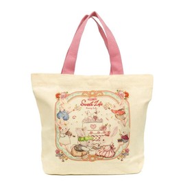 BUNNYLULU × Mini Canvas Tote Bag, Eco-friendly & Durable, Gifts for Women Girls Kids - Variants: Pink