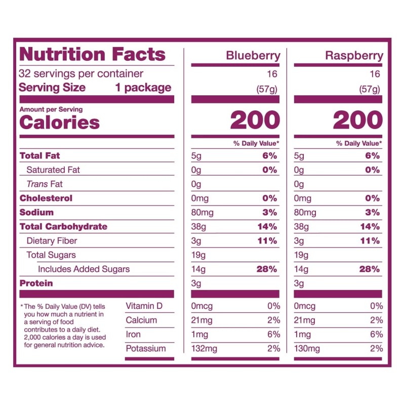 Nature's Bakery Blueberry and Raspberry Variety Fig Bars (2 oz,