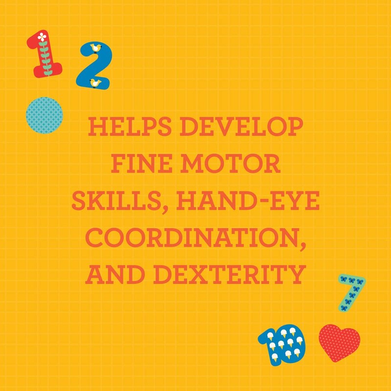 Petit Collage Multi-Language Numbers + Shapes + Colors Wooden Tray