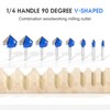 1/4 Inch Shank 90 Degree V Groove Router Bit Set