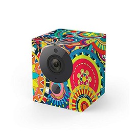 MightySkins Skin Compatible with Wyze Cam V2 - Flower Wheels | Protective, Durable, and Unique Vinyl Decal wrap Cover | Easy to Apply, Remove, and Change Styles | Made in The USA