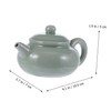 DOITOOL 1Pc Ceramic Calligraphy Water Dropper Tea Pot Shape Ink