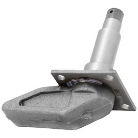 QJZ Spindle #84 - Square Tubular 4" Drop Axle with Brake Flange for 3,500 lbs Trailer Axle - Compatible with Bearings Kit L44649/10 & L68149/11