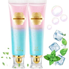 Niacinamide Whitening Toothpaste, Effectively Whitens Teeth, Protects Tooth Enamel, Freshens Breath 24 Hours, Fluoride-Free Formula is Suitable for Sensitive Teeth（2pc）