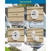 Siding Mounting Block, 8141 White Outdoor Light Mounting Kit with