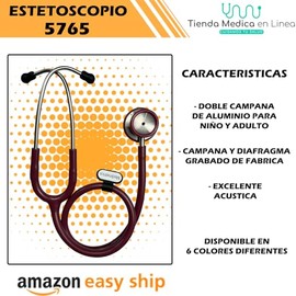 MEDIMETRICS - Estetoscopio 5765 DR 2 Pro Doble Campana Aluminio Burgundy