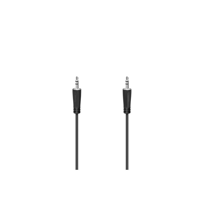 Hama Audio-Kabel, 3,5-mm-Klinken-St. - 3,5-mm-Klinken-St., Stereo, 0,5 m