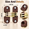 33x11mm Plastic Hidden Hinges Invisible Folding Cross Hinges for Furniture