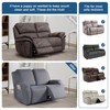 TAOCOCO Recliner Loveseat Slipcover, 2 Pieces Polyester Fabric Stretch Sofa