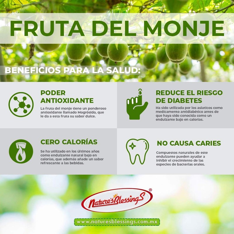 Nature's Blessings Endulzante Natural Dorado de Fruta del Monje Dorada