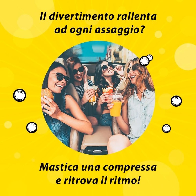 Citrosodina Masticabile Effervescente Digestivo per Digestione Difficile con Acido Citrico