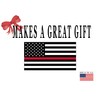 Rogue River Tactical Thin Red Line Firefighter Flag Sticker Support