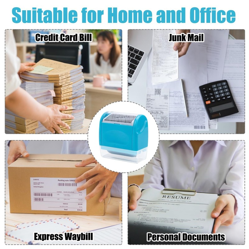 Address Blocker Stamp – 1.5-Inch Wide Identity Theft Protection Roller