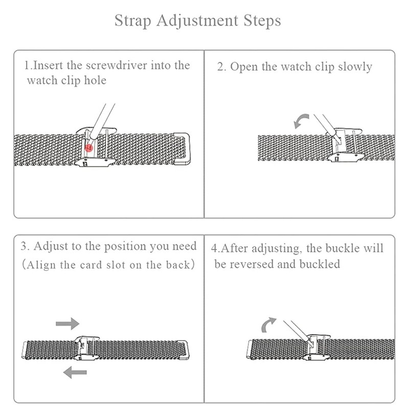 Stainless Steel Mesh Strap Fashionable Breathable Flexible Replacement Band Accessory