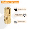 MECCANIXITY Brass Hidden Cylinder Hinges 14 mm Invisible Concealed Cylindrical