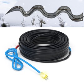 TOPDURE TDSF1 12ft Roof Heat Cable, Self-Regulating, ETL Certified, Perfect for Preventing Ice Dams on Roofs and Gutters, 120V