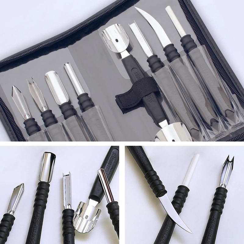 Messermeister 9-Piece Garnishing Tool Set - Most-Used Fruit, Vegetable, Garnishing