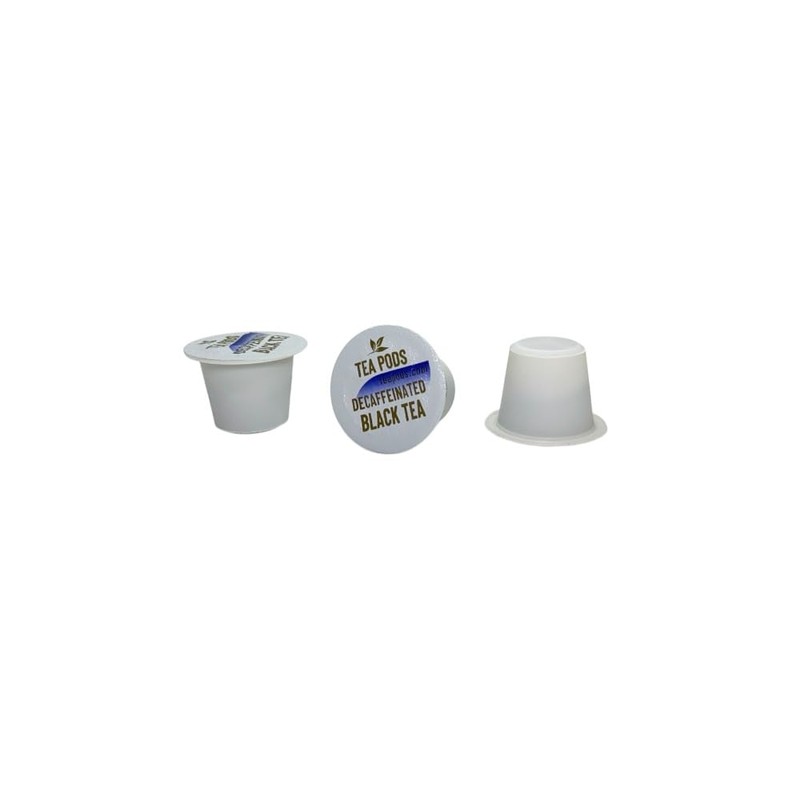 DECAF Black tea pods compatible with Nespresso OriginalLine, single-serve decaffeinated