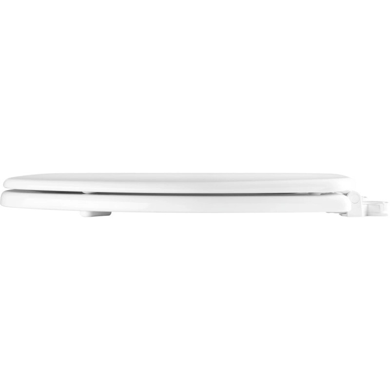 Church Enameled Wood Elongated Toilet Seat With Cover, White