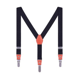 Naunna Braces for Men and Women [35mm Wide] - Braces with Basic Design, Elegant and Retro Y Shape Style with 3 Adjustable Metal Clips, Ideal for Business and Wedding, black