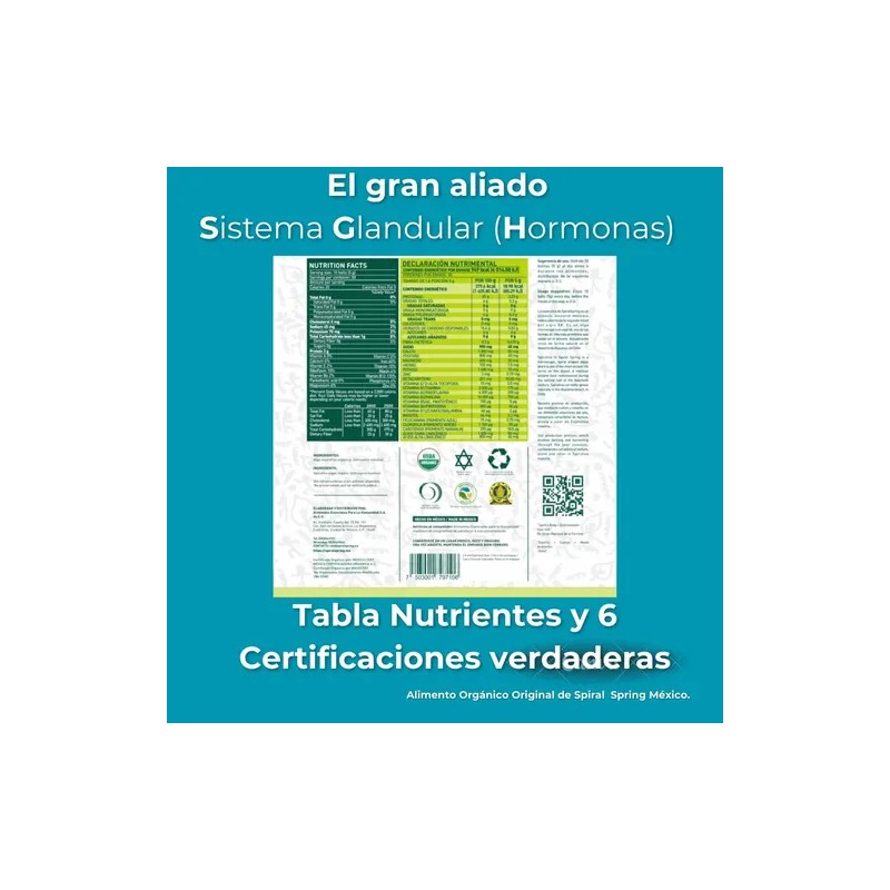 2 Paks De Espirulina Máxima 1000 Bolitas