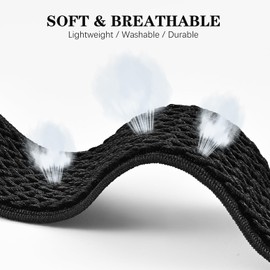 EverAct 4 Pack Stretchy Nylon Band Compatible with Garmin Vivoactive 6/Vivoactive 5/3/3 Music, 20mm Loop Elastic Fabric Sport Straps for Venu Sq 2/Venu 2 Plus & Forerunner 165/55/245/645 Music