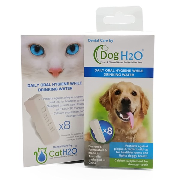 Dog H20 & Cat H2O 8 Piece Dental Care, suitable