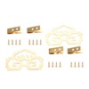 2Pcs Vintage Brass Hanging Picture Oil Painting Mirror Frame Hooks
