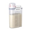 Asvel 7509 Rice Container Bin with Pour Spout Plastic Clear