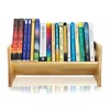 Desktop Bookshelf Organizer, Wood Office Tabletop Book Storage Rack, Tilting