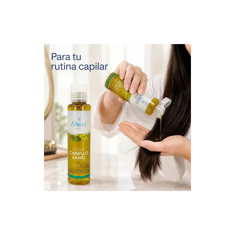 Aceite Cabello Sano Sheló Nabel 140 Ml / Repelente De