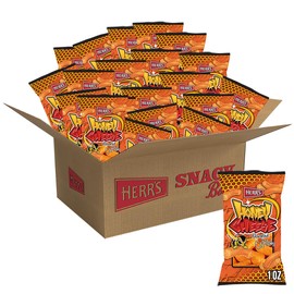 Herr’s Honey Cheese Flavored Curls, Gluten Free Snacks, 1oz Bag (36 Count)