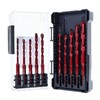 Keewaki Masonry Drill Bit Set - 10-Piece Hex Shank Set