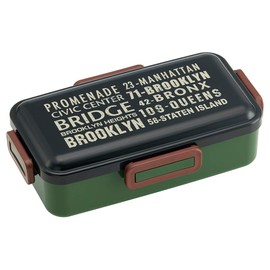 Skater PFLB8AG Ag+ Antibacterial Fluffy Lunch Box, 28.3 fl oz (830 ml), Large Capacity, Brooklyn, Made in Japan