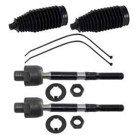 TRQ Front Steering Kit Steering Rack & Pinion Bellow Tie Rod Compatible with 2015-2020 Acura TLX 2013-2017 Honda Accord