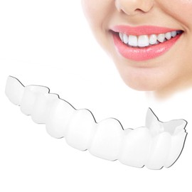 2 Pairs, Men's and Women's Temporary Cosmetic Confident Smile, Nature and Comfortable(White)