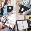 Uquelic Binder with Plastic Sleeves for Letter/A4 Size (11'' x