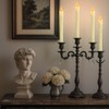 Homemory 6 PCS Real Wax Flameless Taper Candles with Remote,