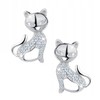 MENNICA BYDGOSKA Sterling Silver Earrings Cats for Women Stud Earrings