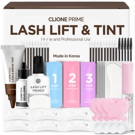Korean At Home Eye Lash Lift and Color Kit Professional Brow Lamination and Color Kit Eye Lash Color Dark Brown Eye Brow Color Kit